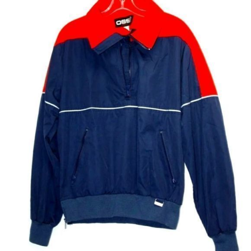 VINTAGE‎ Ossi Skiwear jacket Men's size Large blue/red